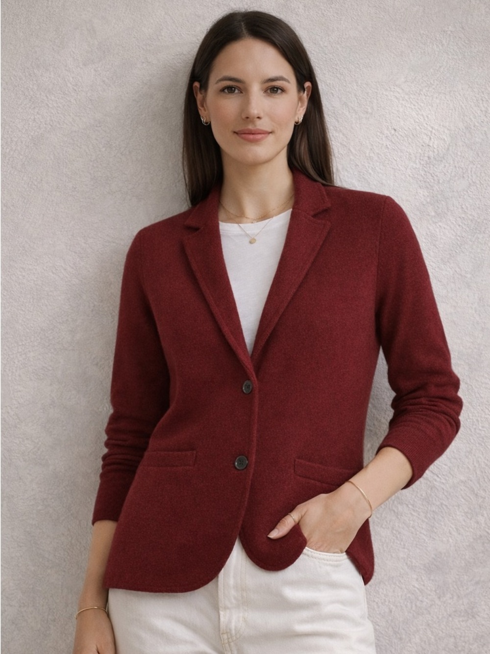 J. Crew Women's Burgundy Blazer